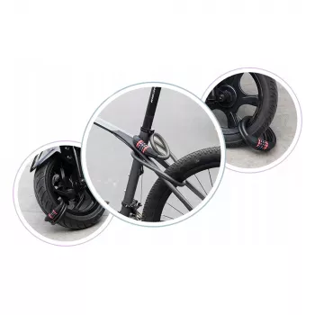 Rockbros RKS507-1BK kombinált kábeles zár 1,8m fekete