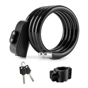 ROCKBROS kerékpáros kábeles zár RKS515-BK 1,1m fekete