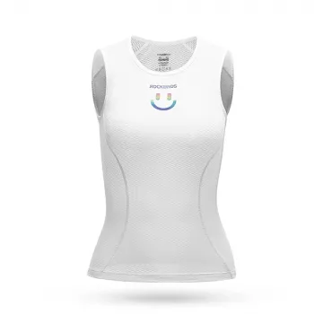 ROCKBROS YDBX001 női gyorsan száradó kerékpáros alaping ujjatlan fehér XL/XXL