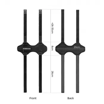 ROCKBROS kerékpáros rögzítőszíj Bluetooth-hangszóróhoz vagy vizespalackhoz - fekete