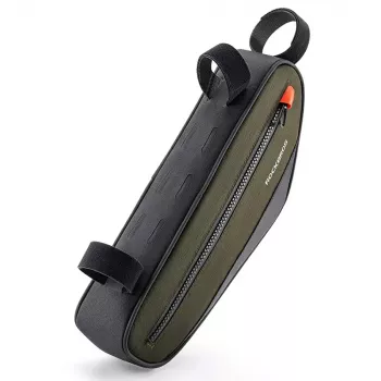 ROCKBROS Bicycle Frame Bag 1.7 L Green-Black
