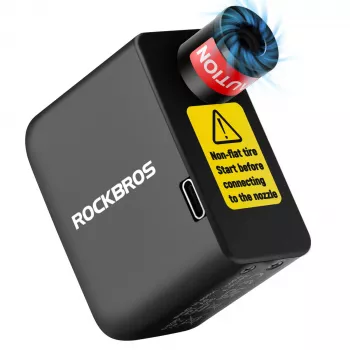 ROCKBROS 42320008001 mini elektromos pumpa Schrader/Presta szelepekhez 100 PSI - fekete