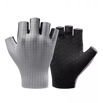 Rockbros kerékpáros kesztyű lélegző rövidujjas XL méret szürke