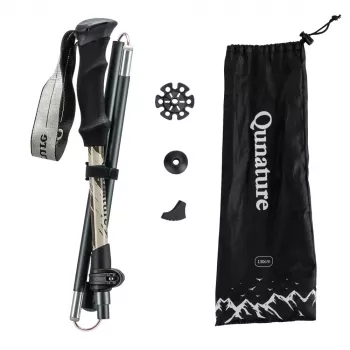 Qunature nordic walking bot alumínium 110-130 cm 1 darab - barna