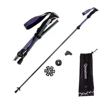 Qunature nordic walking bot alumínium 110-130 cm 1 darab - lila
