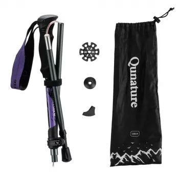 Qunature nordic walking bot alumínium 110-130 cm 1 darab - lila