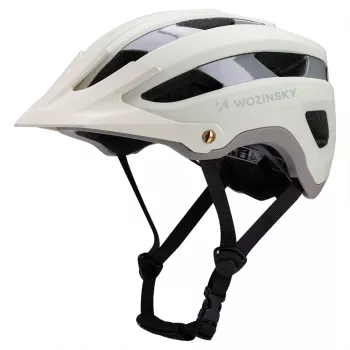 WOZINSKY MTB sisak levehető napellenzővel, könnyű, 57-62 cm – pasztellzöld