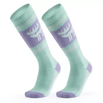 Qunature 037202 sízokni, 43-48 méret (L/XL), lila-zöld