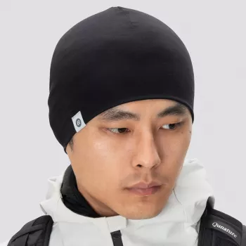ROCKBROS YDM002 termikus kerékpársapka - fekete (Tencel-gyapjú keverék, univerzális méret)