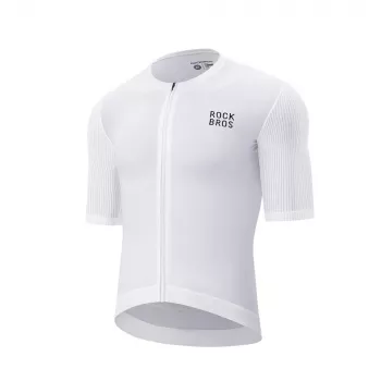 ROCKBROS 15200025 kerékpáros mez rövid ujjú XXL méret - fehér