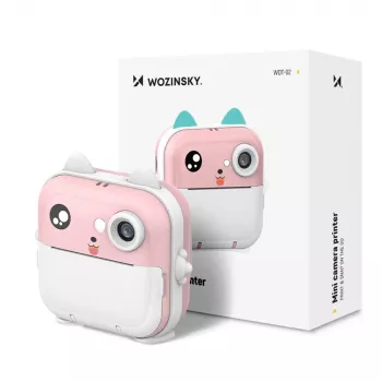 Wozinsky WDT-01 gyerek digitális fényképezőgép hőnyomtatóval - rózsaszín