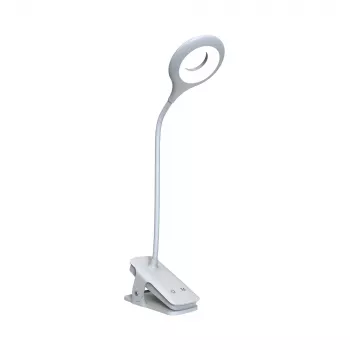 WOZINSKY Mini Wireless LED olvasólámpa csipesszel és USB-C kábellel – fehér