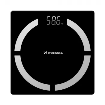 Wozinsky WIWL-30 okos testösszetétel-mérleg Bluetooth – fekete