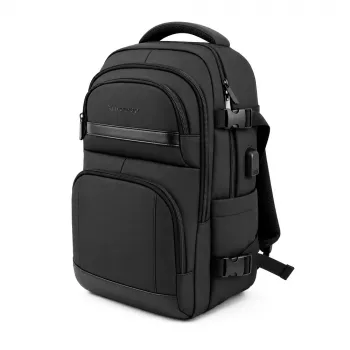 Wozinsky WPW-20L utazóhátizsák laptoprekesz 15 hüvelykig, 40x20x25 cm, kézipoggyász, 20L – fekete