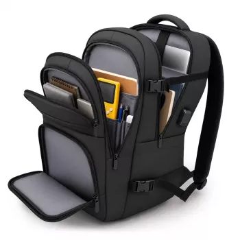 Wozinsky WPW-20L utazóhátizsák laptoprekesz 15 hüvelykig, 40x20x25 cm, kézipoggyász, 20L – fekete