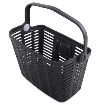 Wozinsky WKR-PK kerékpárkosár, műanyag, fekete, kormányrögzítés, 15L