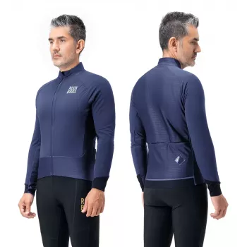 ROCKBROS YDWT014 téli fleece kétrétegű kerékpáros dzseki XXL kék