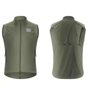 ROCKBROS YDMJ003 szélálló kerékpáros mellény tavasz/ősz XXL zöld