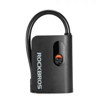 ROCKBROS L1 mini hordozható elektromos pumpa 70 PSI kompresszor 200 mm tömlőhossz Schrader – fekete