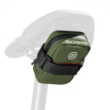 Rockbros F006 kis nyeregtáska, katonazöld