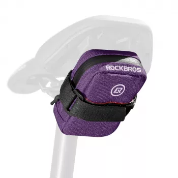 Rockbros F006 kisméretű kerékpáros nyeregtáska, lila