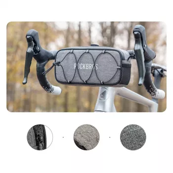 Rockbros TL001 ROAD TO SKY Handlebar Bag 1.9L Waterproof – Grey