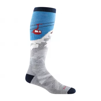 Darn Tough Heady Yeti OTC Midweight with Cushion merinó gyapjú zokni - szürke, L méret