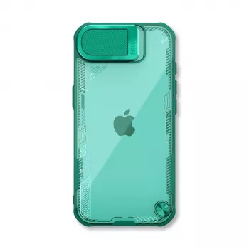 Nillkin Iceblade Prop tok kamerlencse-fedéllel és kitámasztóval iPhone 16e / 17e készülékhez - zöld