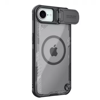 Nillkin Iceblade Prop mágneses tok objektívfedéllel és kitámasztóval iPhone 16e készülékhez - fekete