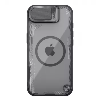 Nillkin Iceblade Prop mágneses tok objektívfedéllel és kitámasztóval iPhone 16e készülékhez - fekete