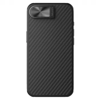 Nillkin CarboProp mágneses tok kamerafedéllel és kitámasztóval iPhone 16e / 17e készülékhez - fekete