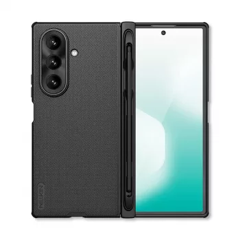 Nillkin Super Frosted Shield Fold tok Samsung Galaxy Z Fold 7 készülékhez S Pen tartóval - fekete