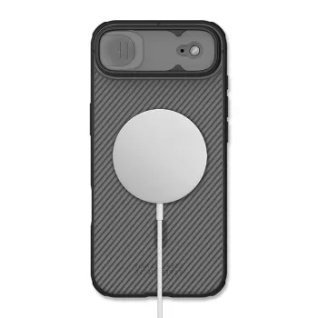 Nillkin CamShield Pro tok iPhone 17 Air készülékhez MagSafe-dzsel - átlátszó fekete