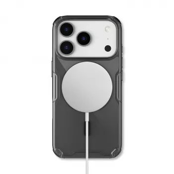 Nillkin Nature TPU Pro mágneses tok iPhone 17 Pro készülékhez - áttetsző fekete