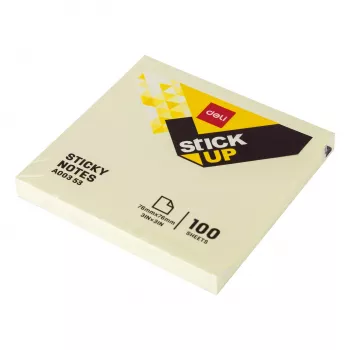 Deli Stick Up öntapadós jegyzetlapok 100 lap sárga 76x76 mm