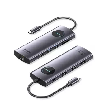 VENTION USB-C 10 az 1-ben dokkoló 8K 30Hz 100W PD LED-kijelzővel