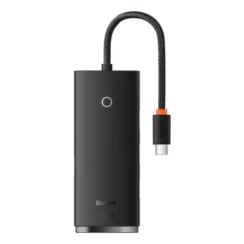 Baseus Lite Series USB-C hub adapter 4x USB 3.0 25cm fekete
