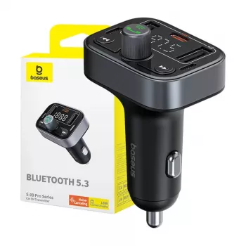Baseus S-09 Pro Bluetooth FM adó (fekete)