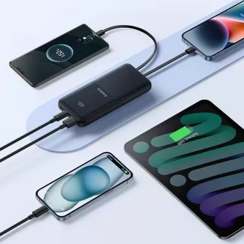 Baseus Lipow 10000 mAh 22.5W power bank fekete