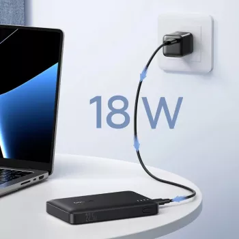Baseus EnerFill FP21 10000 mAh 22.5W USB-A USB-C power bank fekete