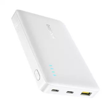 Baseus EnerFill FP21 10000 mAh 22.5W USB-A USB-C power bank fehér