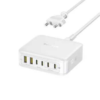 Baseus EnerFill FH21 120W 4xUSB-C + 2xUSB-A GaN töltőállomás - fehér