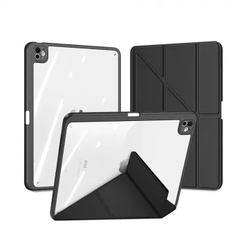 Dux Ducis Magi tok iPad Pro 13 (2024/2025) - állvánnyal - fekete