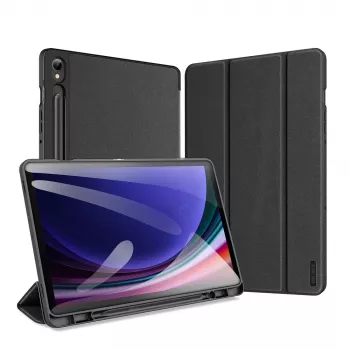 Dux Ducis Domo könyvtok Smart Sleep funkcióval Samsung Galaxy Tab S9 - fekete