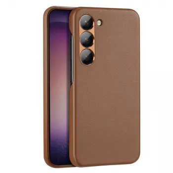 Dux Ducis Grit tok Samsung Galaxy S23+ - elegáns műbőr tok barna