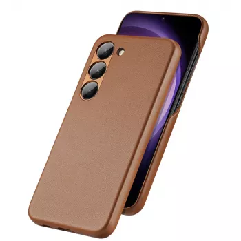 Dux Ducis Grit tok Samsung Galaxy S23+ - elegáns műbőr tok barna