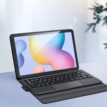 DUX DUCIS Bluetooth billentyűzetes tok (TK sorozat) Samsung Galaxy Tab S6 Lite készülékhez - fekete