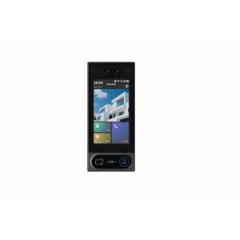DAHUA VTO6631QB-WP videós kaputelefon 2MP kamerával, 4,3 inch érintőképernyővel, arc-/ujjlenyomat-/kártya-/jelszó-/távnyitással, IP65, IK08, süllyesztett szerelés, fekete