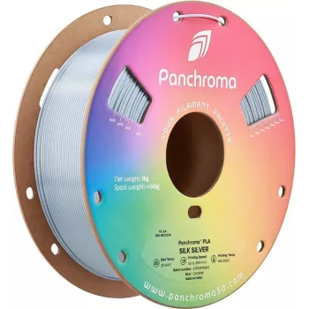 Polymaker Panchroma PLA Silk 3D nyomtató filament, 1,75 mm, 1 kg, ezüst