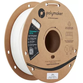 Polymaker PETG 3D nyomtató filament, 1,75 mm, 1 kg, fehér